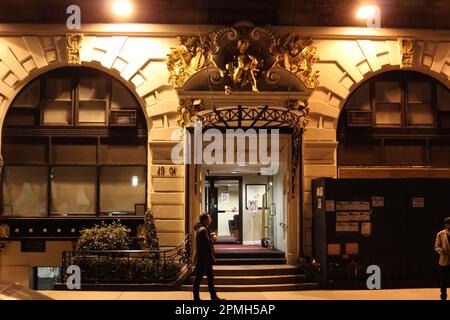 NEW YORK, Etats-Unis - 14 NOVEMBRE 2016 Herald Square Hotel dans la soirée Banque D'Images