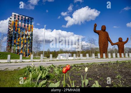 ALMERE - l'ancien site Floriade. Le Conseil horticole néerlandais (NTR) annule l'exposition universelle. La récente Floriade Expo d'Almere a clairement indiqué que le concept ne correspond plus à l'époque et est dépassé. ANP ROBIN UTRECHT pays-bas - belgique sortie Banque D'Images