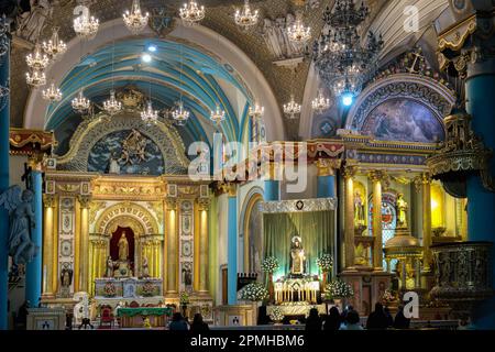 Autel, basilique et couvent de Saint-Domingue (couvent du Saint-Rosaire), Lima, Pérou, Amérique du Sud Banque D'Images