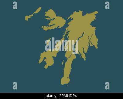 Argyll et Bute, région d'Écosse - Grande-Bretagne. Forme de couleur unie Banque D'Images