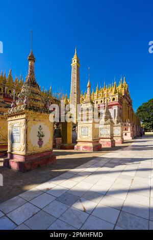 Pagode Thanboddhay, Monywa, Myanmar (Birmanie), Asie Banque D'Images