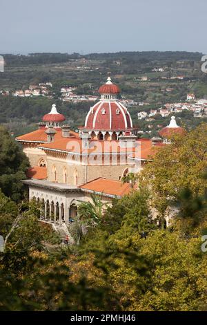 Palais Monserrate situé dans le parc botanique, site classé au patrimoine mondial de l'UNESCO, Sintra, région de Lisbonne, Portugal, Europe Banque D'Images