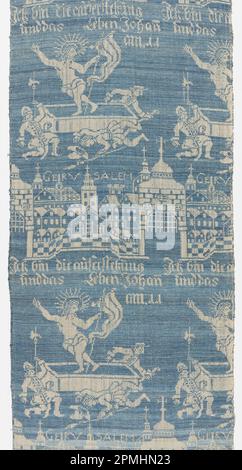 Fragment (Allemagne); lin; Warp x Weft: 43,2 x 36 cm (17 x 14 3/16 po.); 1926-30-2 Banque D'Images