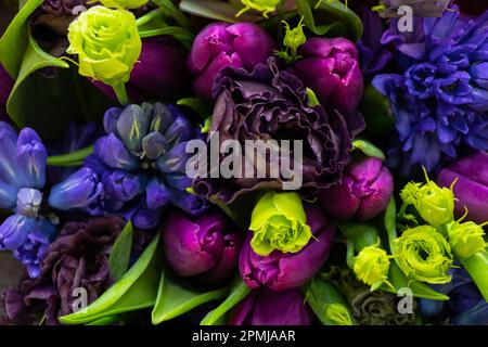 bouquet de différentes fleurs de fond Banque D'Images