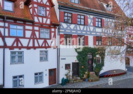 Ulm, Bade-Wurtemberg, Allemagne, Europe, la maison Schönes (belle maison), un bâtiment classé dans Fischergasse no 40. Banque D'Images