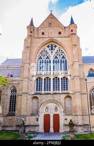 Détail du transept. La cathédrale Saint-Salvator est la cathédrale de Bruges, construite entre les 13th et 14th siècles. Bruges, Flandre Occidentale, Belgique Banque D'Images