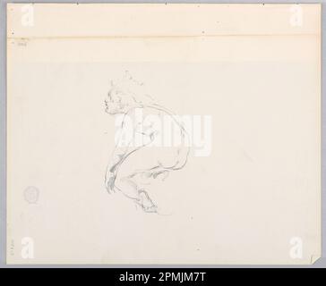 Dessin, femme; Robert Frederick Blum (américain, 1857–1903); États-Unis; graphite sur papier vélin; 28 × 33,1 cm (11 po. × 13 1/16 po) Banque D'Images