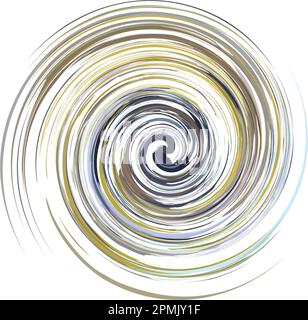 Forme en tourbillon abstraite pour les imprimés sur les tee-shirts ou les textiles. Symbole vortex pour logos, emblèmes, étiquettes, couvertures, icônes Web, tatouages, solutions d'intérieur Banque D'Images