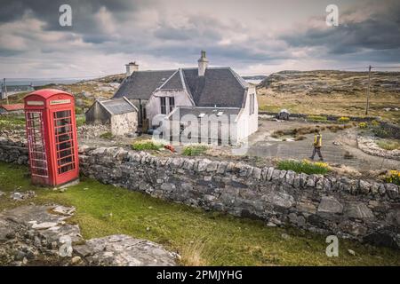 21.05.21 likisto, Harris, Hebrides extérieures. Geocrab est un petit village du côté est de Harris, dans la région appelée les Bays. Il y avait un moulin à laine. Banque D'Images