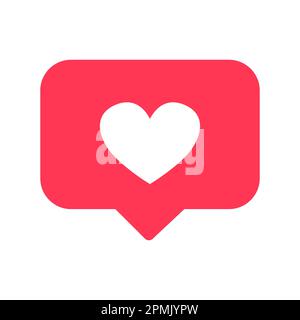 Icône plate avec icône en forme de coeur pour un motif décoratif graphique vectoriel Illustration de Vecteur