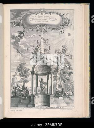 Impression liée, page de titre; conçu par François de Cuvilliés The Elder (belge, active Allemagne, 1695 - 1768); Imprimeur: Carl Albert von Lespilliez (allemand, 1723 - 1796); publié par Nicolas Jean Baptiste de Poilly (France, 1712 - ca. 1758); Allemagne; gravure sur papier Banque D'Images