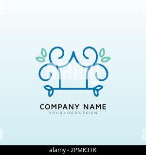 Concevez un logo immobilier pour une location de vacances au centre de la Floride Illustration de Vecteur