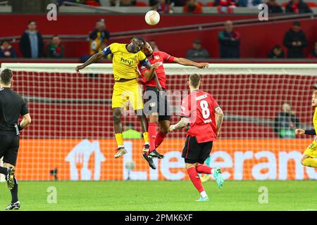 GER, Bayer 04 Leverkusen contre Union Saint-Gilloise, Fussball, UEFA Europa League, Viertelfinale, Hinspeel, Spielzeit 2022/2023, 13.04.2023 crédit: ANT Palmer/Alamy Live News Banque D'Images