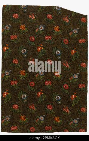 Textile (France); coton; Warp x Weft: 63 x 43 cm (24 13/16 x 16 15/16 po.) Banque D'Images