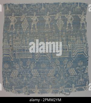 Fragment (Allemagne); lin; Warp x Weft: 70 x 66 cm (27 9/16 x 26 po.) Banque D'Images