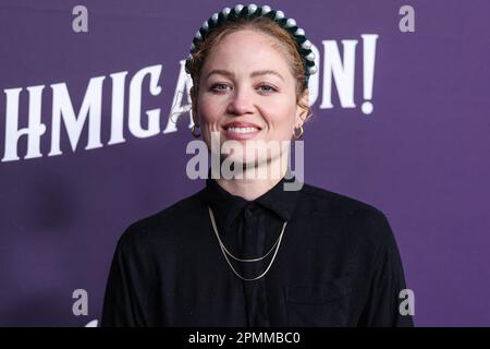 North Hollywood, États-Unis. 13th avril 2023.l'actrice et chanteuse américaine Erika Christensen arrive à l'Apple TV 'Schmigadoon!' Saison 2 Emmy FYC (à votre attention) événement organisé à l'Académie de télévision Saban Media Center sur 13 avril 2023 à Hollywood Nord, Los Angeles, Californie, États-Unis. (Photo de Xavier Collin/image Press Agency) Credit: Image Press Agency/Alay Live News Banque D'Images