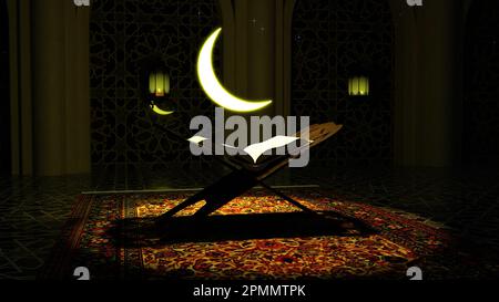 3D illustration contexte de la publicité et du papier peint dans la scène de festival et de religion. 3D rendu en concept décoratif. Banque D'Images