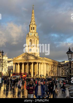 St Martin-in-the-Fields, Trafalgar Square, Londres Banque D'Images