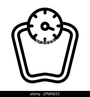 Icône Scale Vector Thick Line pour une utilisation personnelle et commerciale. Banque D'Images