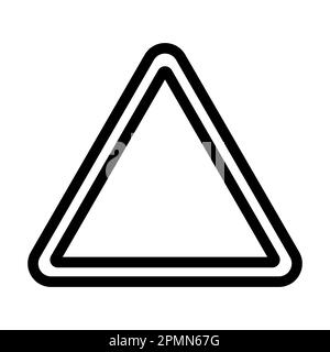 Icône triangle Vector Thick Line pour une utilisation personnelle et commerciale. Banque D'Images