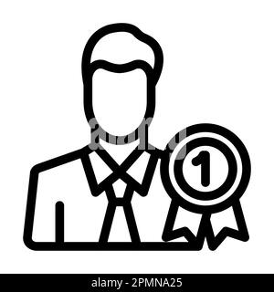 Icône Expert Vector Thick Line pour une utilisation personnelle et commerciale. Banque D'Images