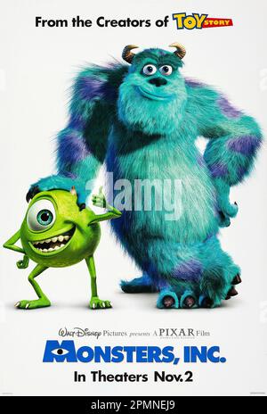 Monsters, Inc. Affiche de film Mike & Sullivan Banque D'Images
