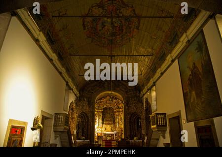 Intérieur de l'église du village à Provesende, vallée du fleuve Douro, Portugal ; Provesende, Portugal Banque D'Images