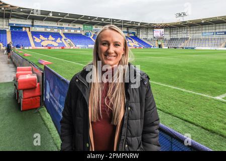 Warrington, Royaume-Uni. 14th avril 2023. Le capitaine de St Helen et le capitaine d'Angleterre Jodie Cunningham sont présents lors du match de la Super League Round 9 de Betfred Warrington Wolves vs Wigan Warriors au stade Halliwell Jones, Warrington, Royaume-Uni, le 14th avril 2023 (photo de Mark Cosgrove/News Images) à Warrington, Royaume-Uni, le 4/14/2023. (Photo de Mark Cosgrove/News Images/Sipa USA) crédit: SIPA USA/Alay Live News Banque D'Images