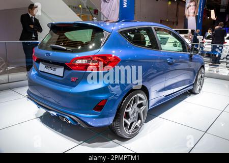 Ford Fiesta ST au salon de l'automobile IAA de Francfort. Allemagne - 12 septembre 2017. Banque D'Images