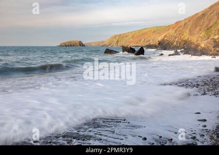 Port Ysgo, péninsule de Llyn, pays de Galles Banque D'Images