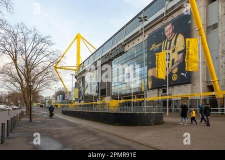 Dortmund, Allemagne - 05 janvier 2023 : stade de football de Borussia Dortmund. Sport Banque D'Images