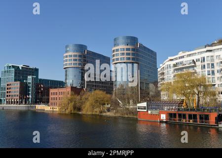 Spree, Meierei Bolle, Ministère fédéral de l'intérieur, Spreebogen, Alt-Moabit, Moabit, Berlin, Allemagne Banque D'Images