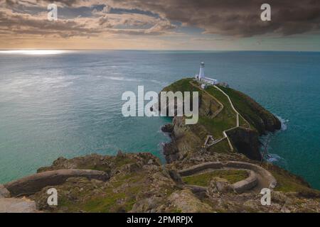 Phare de South Stack Angelsey Banque D'Images