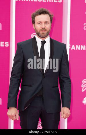 Cannes, France. 15th avril 2023. Gregory Caulier assiste à la cérémonie d'ouverture la cérémonie d'ouverture du Festival international des Canneseries 6th sur 14 avril 2023 à Cannes, France. Photo de David Niviere/ABACAPRESS.COM crédit: Abaca Press/Alay Live News Banque D'Images