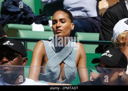 Monaco, Monaco. 15th avril 2023. OPEN MASTER 1000 MONTE CARLO invité dans le grand stand, Top Model Cindy Bruna vu le 13 avril 2023, image et copyright Thierry CARPICO/ATP images (CARPICO Thierry/ATP/SPP) crédit: SPP Sport Press photo. /Alamy Live News Banque D'Images