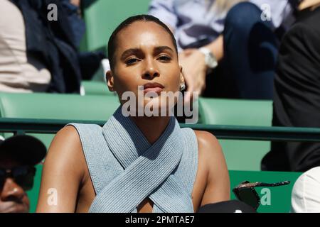 Monaco, Monaco. 15th avril 2023. OPEN MASTER 1000 MONTE CARLO invité dans le grand stand, Top Model Cindy Bruna vu le 13 avril 2023, image et copyright Thierry CARPICO/ATP images (CARPICO Thierry/ATP/SPP) crédit: SPP Sport Press photo. /Alamy Live News Banque D'Images