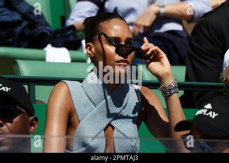 Monaco, Monaco. 15th avril 2023. OPEN MASTER 1000 MONTE CARLO invité dans le grand stand, Top Model Cindy Bruna vu le 13 avril 2023, image et copyright Thierry CARPICO/ATP images (CARPICO Thierry/ATP/SPP) crédit: SPP Sport Press photo. /Alamy Live News Banque D'Images