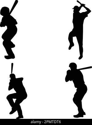 illustration vektor, icône joueur de baseball Illustration de Vecteur