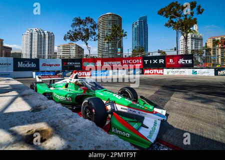 Long Beach, États-Unis. 14th avril 2023. 29 DEFRANCESCO Devlin (CAN), Andretti Autosport, Dallara IR18 Honda, action pendant le Grand Prix d'Acura de long Beach 2023, 3rd ronde de 2023 NTT IndyCar série, de 14 avril à 16, 2023 dans les rues de long Beach, à long Beach, Californie, Etats-Unis d'Amérique - photo Florent Gooden/DPPI crédit: DPPI Media/Alay Live News Banque D'Images