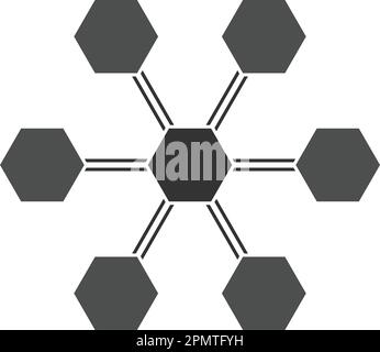 structure organisationnelle icône illustre design Illustration de Vecteur