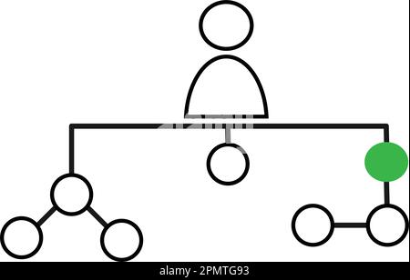 structure organisationnelle icône illustre design Illustration de Vecteur