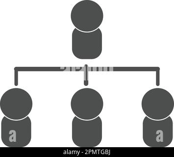 structure organisationnelle icône illustre design Illustration de Vecteur