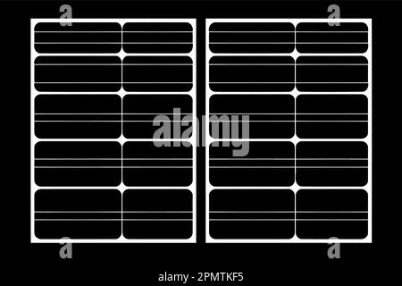 panneaux d'énergie solaire illustration vectorielle minimaliste conceptuelle Illustration de Vecteur