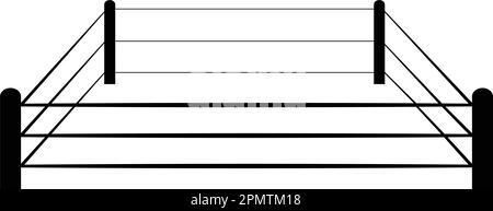 motif d'illustration vectoriel d'icône de bague de boxe Illustration de Vecteur