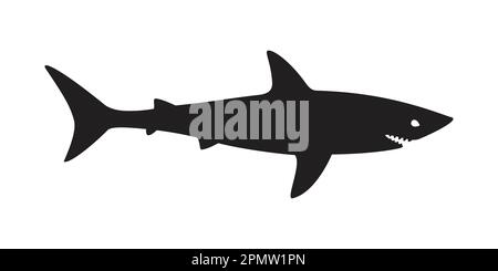 logo shark vector icône fish illustration caractère Illustration de Vecteur