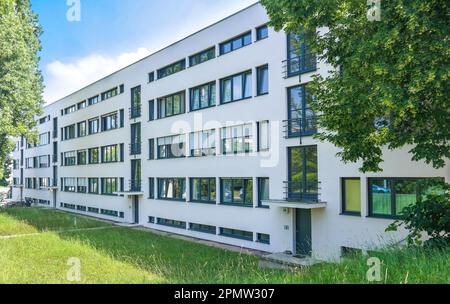 Stuttgart, Weissenhofsiedlung. Sur le jardin de l'appartement maison construite en 1927 par Ludwig Mies van der Rohe. Banque D'Images