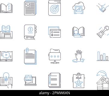 collection d'icônes pour adultes. Adulte, éducation, formation, cours, Jeu de concepts de formation, vecteur de programme et illustration. Collège Illustration de Vecteur