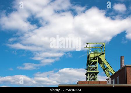 Mine Landsweiler-Reden en Sarre, tour sinueuse à la salle d'usine Banque D'Images