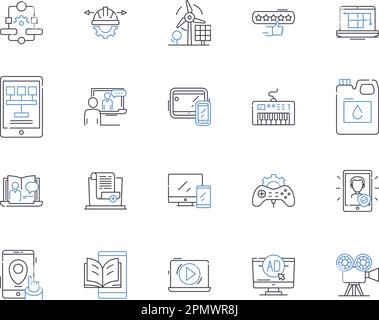 Collecte des icônes de confidentialité des données. Données, vie privée, RGPD, sécurité, surveillance, Confidentialité, vecteur de protection et ensemble de concepts d'illustration Illustration de Vecteur