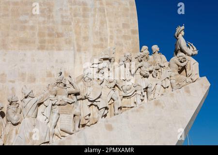 Lissabon, Portugal. 06th avril 2023. Le "document aux découvertes" dans le quartier Belem de Lisbonne, sur les rives du Tage. Crédit : Viola Lopes/dpa/Alamy Live News Banque D'Images